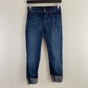 Citizens of Humanity Dani Cropped Denim Jeans Women's 25 Medium Wash Denim Fade
